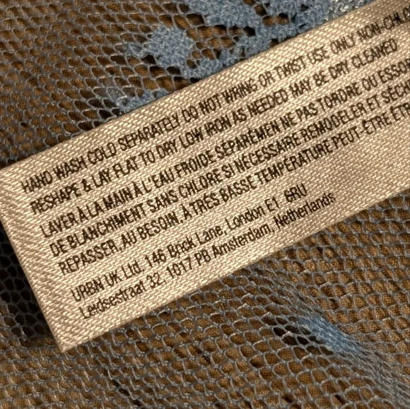 Free People NWOT Luxy Lady Lace Layering Top in Blue Bell sz XS & SML - Picture 10 of 14